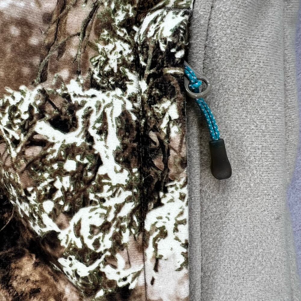 Cabela's Outfither Jacket Women's Small Brown Woodland Camo Softshell Hunting - Picture 5 of 15